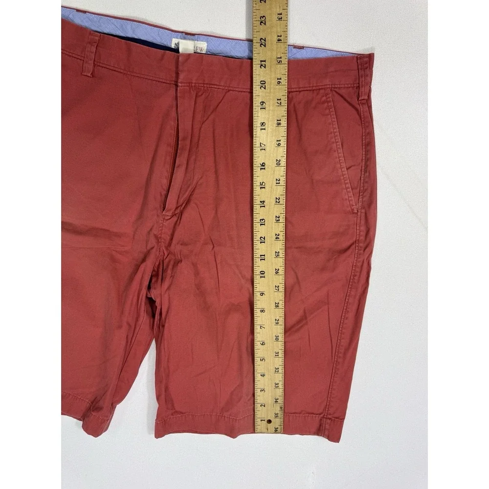 J Crew Rivington Shorts Mens 38x11 Coastal Pink Chino Cotton Canvas Preppy